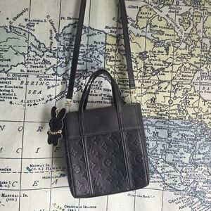 Elegant Black Designer Tote Bag